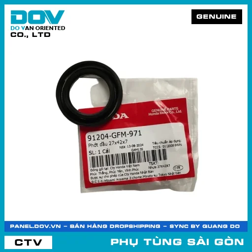 PHỐT NHỚT 27X42X7 | HONDA PARTS CODE 91204GFM971 — 91204GFM971