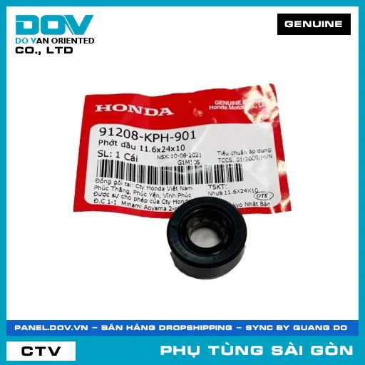 PHỐT NHỚT 11.6X24X10 | HONDA PARTS CODE 91208KPH901 — 91208KPH901
