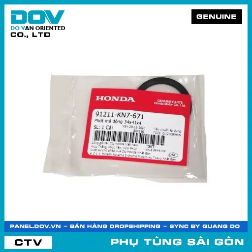 PHỐT MÁ ĐỘNG 34X41X4 | HONDA PARTS CODE 91211KN7671 — 91211KN7671