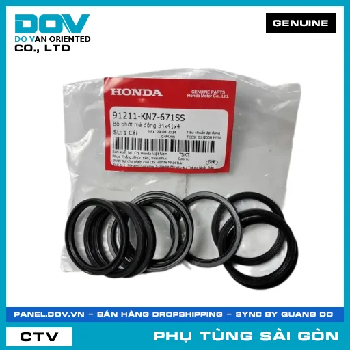BỘ PHỐT MÁ ĐỘNG 34X41X4 | HONDA PARTS CODE 91211KN7671SS — 91211KN7671SS