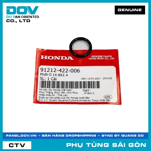 PHỐT O 14.8X2.4 | HONDA PARTS CODE 91212422006 — 91212422006