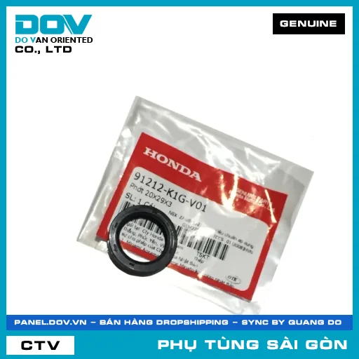 PHỐT 20X29X3 | HONDA PARTS CODE 91212K1GV01 — 91212K1GV01