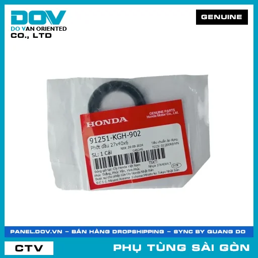 PHỐT NHỚT 27X40X6 | HONDA PARTS CODE 91251KGH902 — 91251KGH902