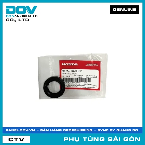PHỐT NHỚT 23X37X7 | HONDA PARTS CODE 91252KGH901 — 91252KGH901