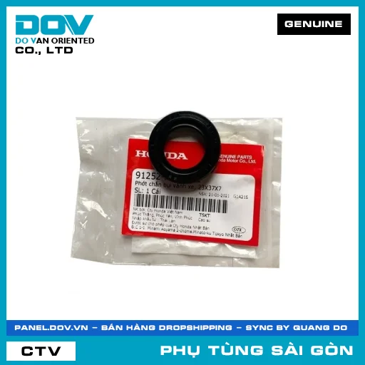 PHỐT CHẮN BỤI VÀNH XE, 23X37X7 | HONDA PARTS CODE 91252KGH902 — 91252KGH902