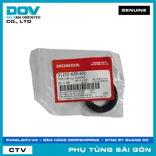 PHỐT CHẮN BỤI 25X40X5 | HONDA PARTS CODE 91252KZR601 — 91252KZR601