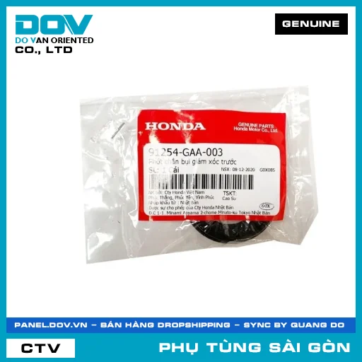 PHỐT CHẮN BỤI PHUỘC TRƯỚC | HONDA PARTS CODE 91254GAA003 — 91254GAA003