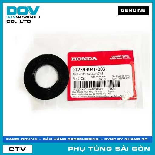PHỐT CHẮN BỤI 25X47X5 | HONDA PARTS CODE 91259KM1003 — 91259KM1003