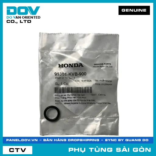 PHỐT O 15.2X2.4 | HONDA PARTS CODE 91301KVB900 — 91301KVB900