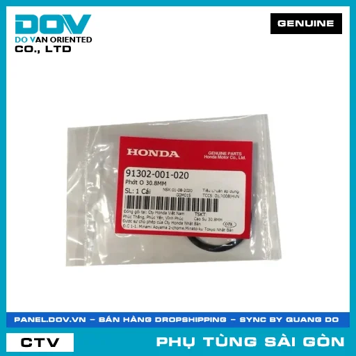 PHỐT O 30.8MM | HONDA PARTS CODE 91302001020 — 91302001020