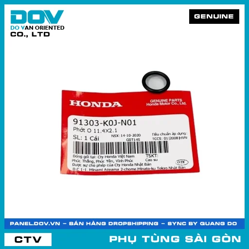 PHỐT O 11.4X2.1 | HONDA PARTS CODE 91303K0JN01 — 91303K0JN01