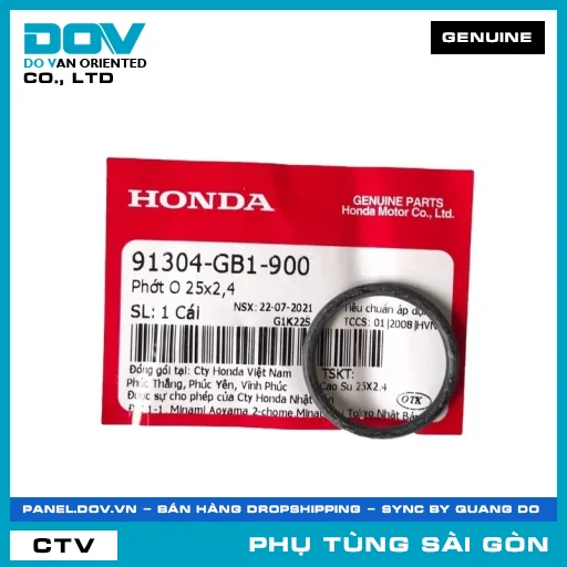 PHỐT O 25X2,4 | HONDA PARTS CODE 91304GB1900 — 91304GB1900