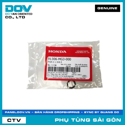 PHỐT O 1.5X9.5 | HONDA PARTS CODE 91306MG3000 — 91306MG3000