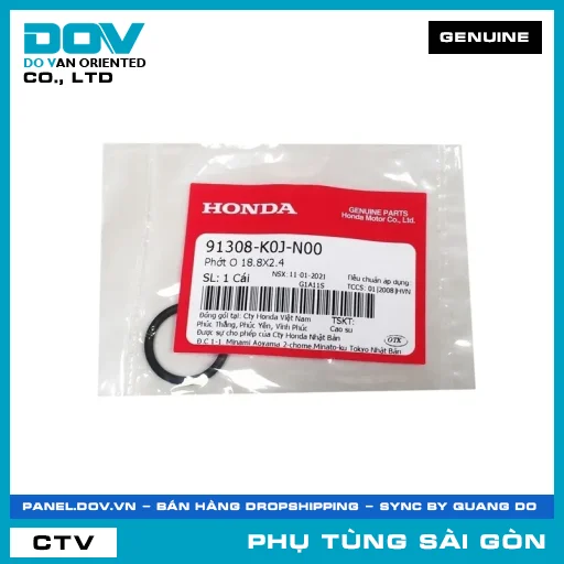 PHỐT O 18.8X2.4 | HONDA PARTS CODE 91308K0JN00 — 91308K0JN00