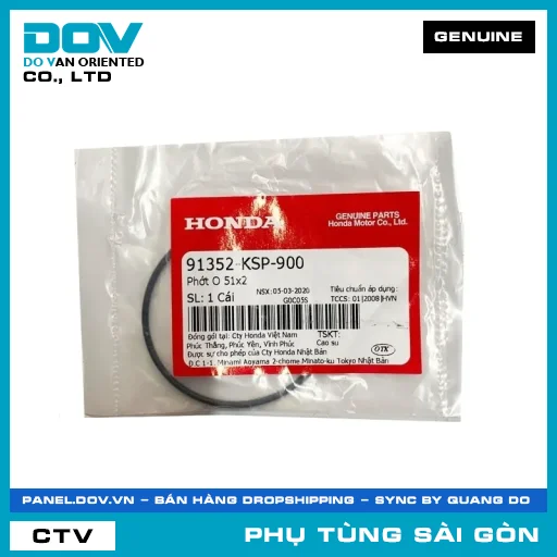 PHỐT O 51X2 | HONDA PARTS CODE 91352KSP900 — 91352KSP900