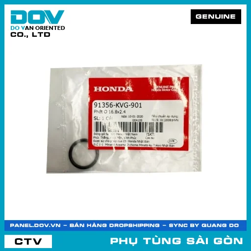 PHỐT O 16.8X2.4 | HONDA PARTS CODE 91356KVG901 — 91356KVG901