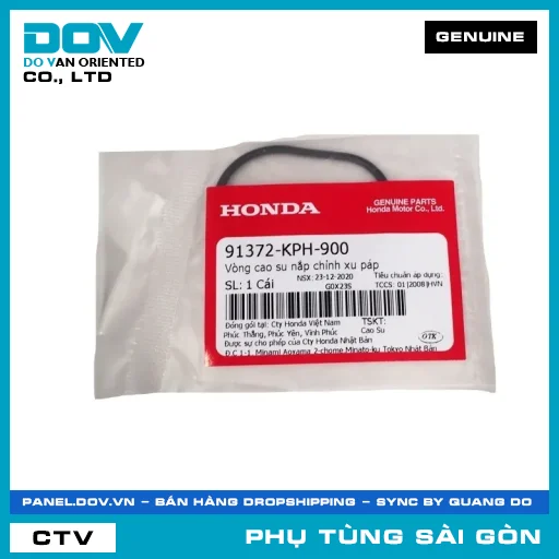 VÒNG CAO SU NẮP CHỈNH XU PÁP | HONDA PARTS CODE 91372KPH900 — 91372KPH900