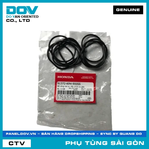 BỘ VÒNG CAO SU NẮP CHỈNH XU PÁP | HONDA PARTS CODE 91372KPH900SS — 91372KPH900SS