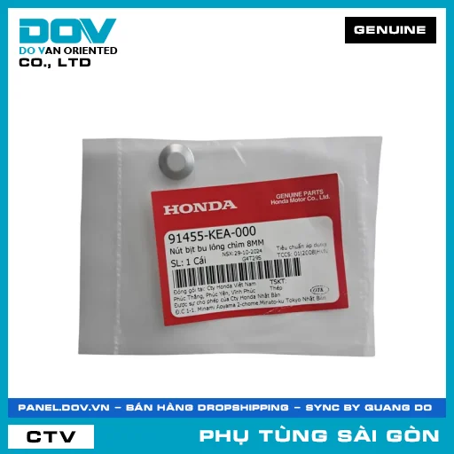 NÚT BỊT BU LÔNG CHÌM 8MM | HONDA PARTS CODE 91455KEA000 — 91455KEA000