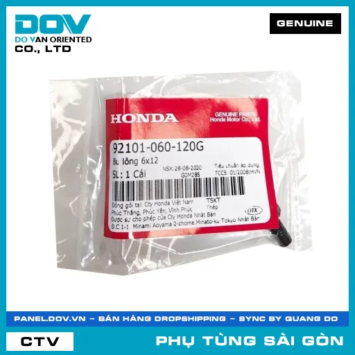 BU LÔNG 6X12 | HONDA PARTS CODE 92101060120G — 92101060120G