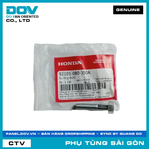 BU LÔNG 8X35 | HONDA PARTS CODE 92101080350A — 92101080350A