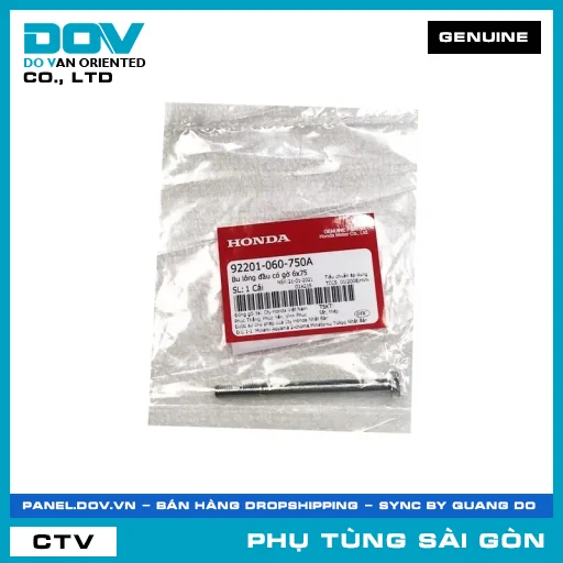 BU LÔNG ĐẦU CÓ GỜ 6X75 | HONDA PARTS CODE 92201060750A — 92201060750A