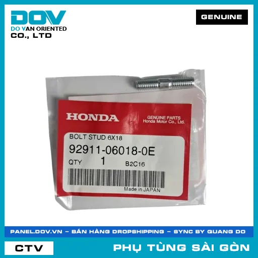BU LÔNG 2.6X18 | HONDA PARTS CODE 92911060180E — 92911060180E