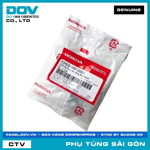 (G2) BU LÔNG CÓ LONG ĐỀN 8X20 | HONDA PARTS CODE 934030802000 — 934030802000
