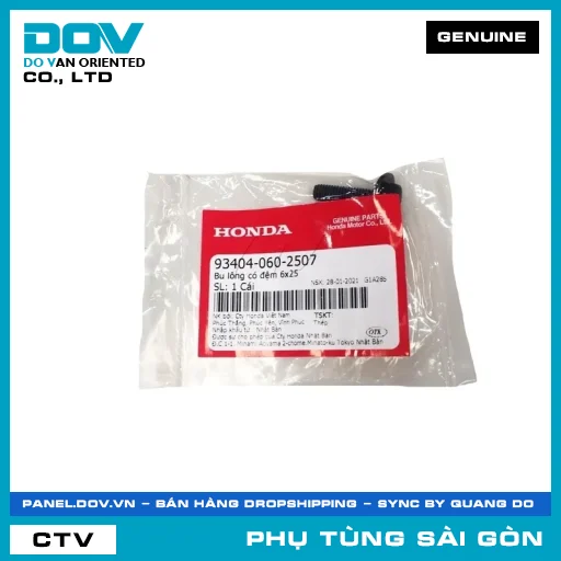 BU LÔNG CÓ ĐỆM 6X25 | HONDA PARTS CODE 934040602507 — 934040602507