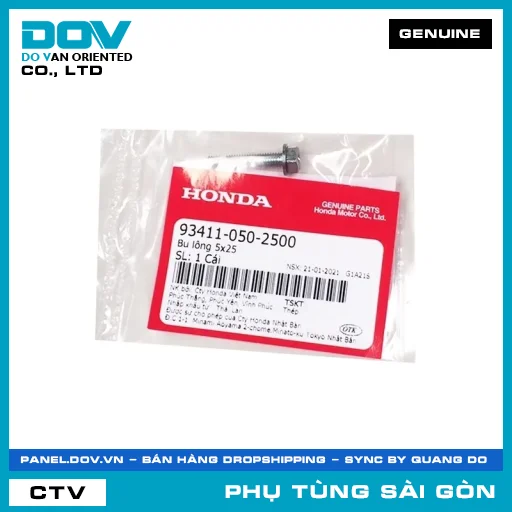 BU LÔNG 5X25 | HONDA PARTS CODE 934110502500 — 934110502500