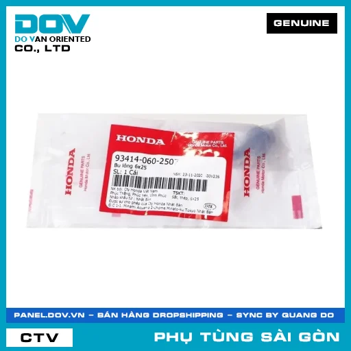 BU LÔNG 6X25 | HONDA PARTS CODE 934140602507 — 934140602507