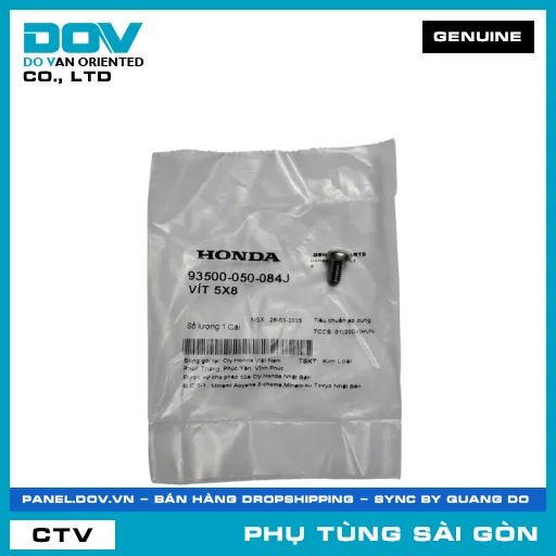 VÍT 5X8 | HONDA PARTS CODE 93500050084J — 93500050084J