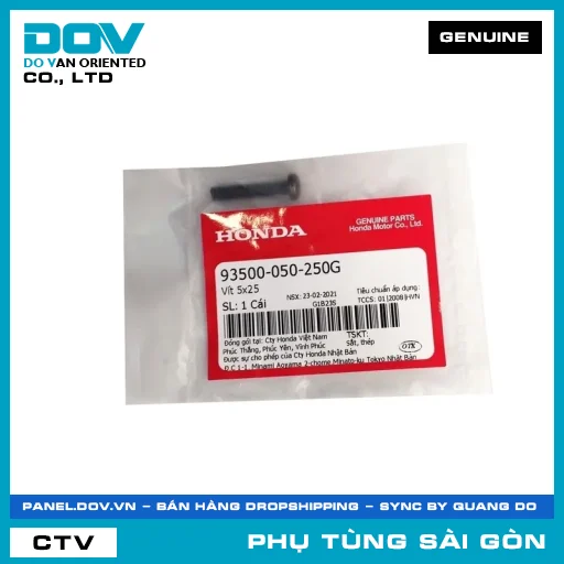 VÍT 5X25 | HONDA PARTS CODE 93500050250G — 93500050250G