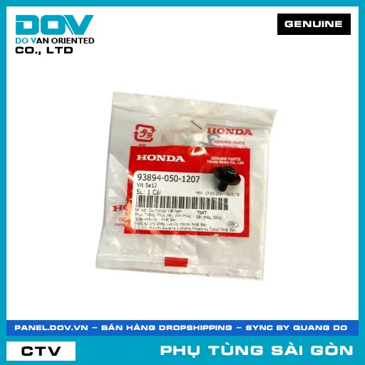 VÍT 5X12 | HONDA PARTS CODE 938940501207 — 938940501207