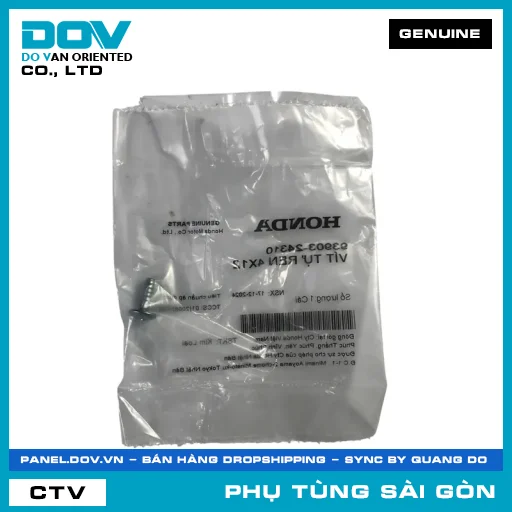 VÍT TỰ REN 4X12 | HONDA PARTS CODE 9390324310 — 9390324310
