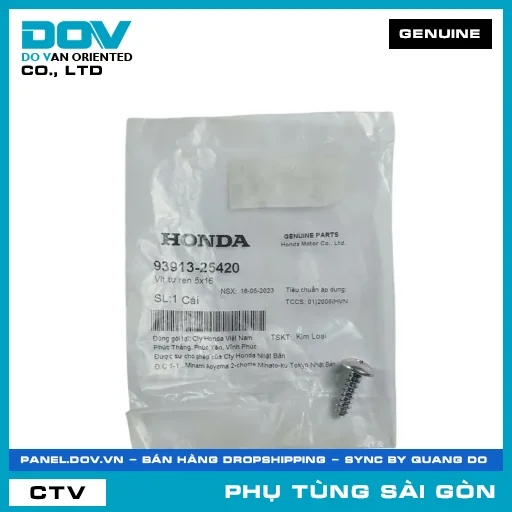 VÍT TỰ REN 5X16 | HONDA PARTS CODE 9391325420 — 9391325420