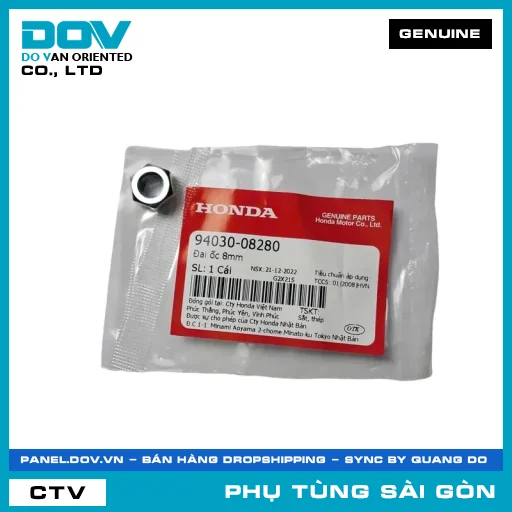 ĐAI ỐC 8MM | HONDA PARTS CODE 9403008280 — 9403008280
