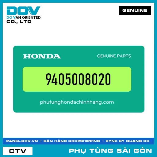ĐAI ỐC 8MM | HONDA PARTS CODE 9405008020 — 9405008020
