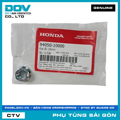 ĐAI ỐC 10MM | HONDA PARTS CODE 9405010000 — 9405010000