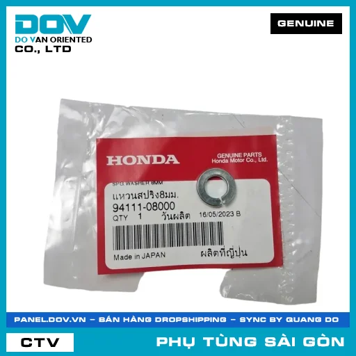 ĐỆM VÊNH 8MM | HONDA PARTS CODE 9411108000 — 9411108000