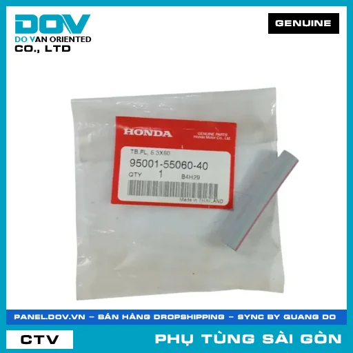 ỐNG CAO SU DẪN XĂNG 5.3X60 | HONDA PARTS CODE 950015506040 — 950015506040