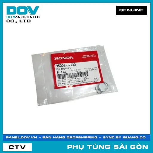 KẸP ỐNG B12.5 | HONDA PARTS CODE 9500202130 — 9500202130