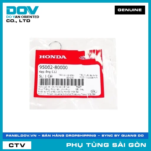 KẸP ỐNG C12 | HONDA PARTS CODE 9500280000 — 9500280000
