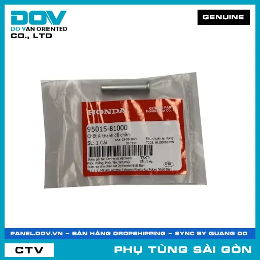 CHỐT A THANH ĐỂ CHÂN | HONDA PARTS CODE 9501581000 — 9501581000