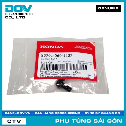 BU LÔNG 6X12 | HONDA PARTS CODE 957010601207 — 957010601207