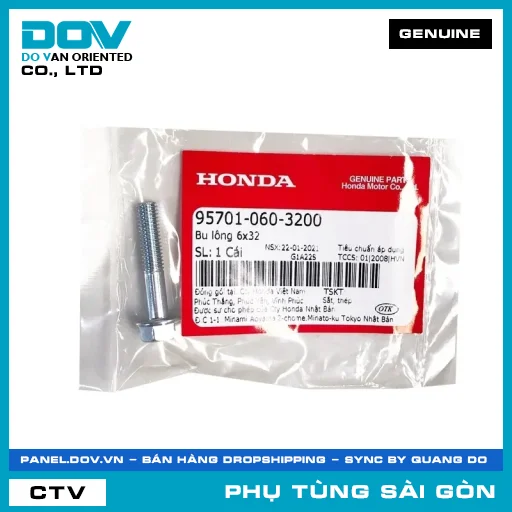 BU LÔNG 6X32 | HONDA PARTS CODE 957010603200 — 957010603200