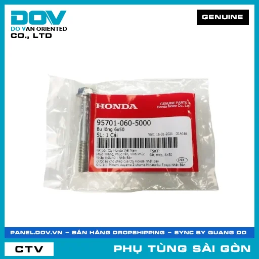 BU LÔNG 6X50 | HONDA PARTS CODE 957010605000 — 957010605000