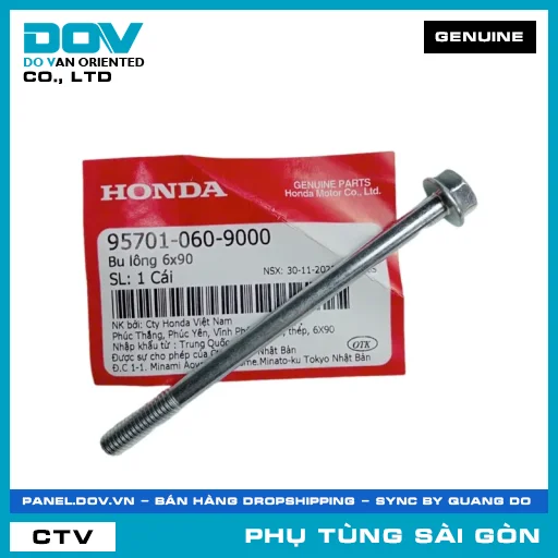 BU LÔNG 6X90 | HONDA PARTS CODE 957010609000 — 957010609000