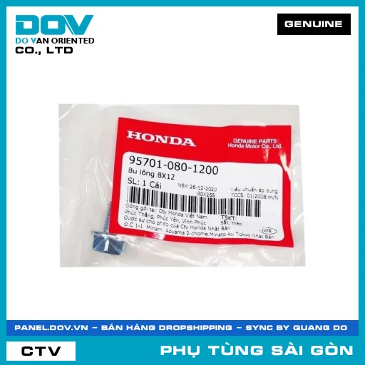 BU LÔNG 8X12 | HONDA PARTS CODE 957010801200 — 957010801200