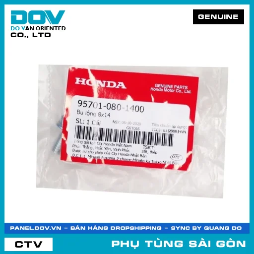 BU LÔNG 8X14 | HONDA PARTS CODE 957010801400 — 957010801400